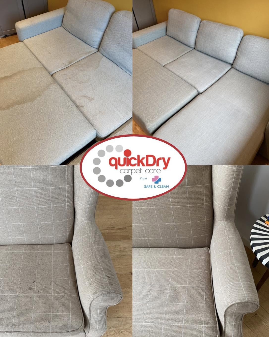 Upholstery cleaning transformation